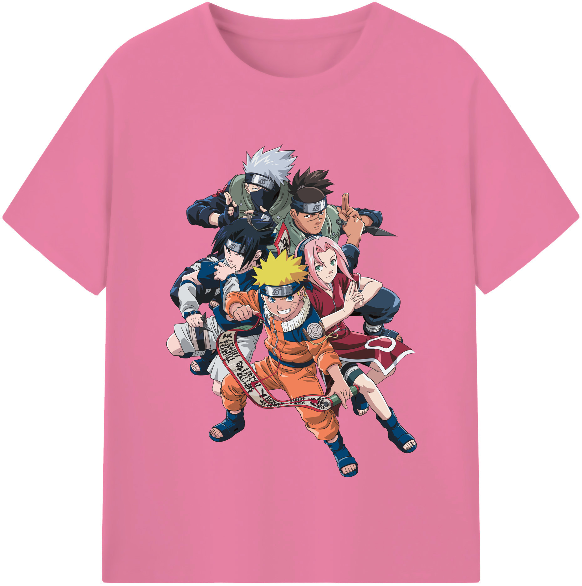 （画像用） NARUTO -ナルト- うずまき ナルト Uzumaki Naruto 綿100％半袖Tシャツ（フロントプリント）